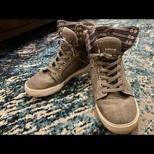 Gray Supra HighTop Shoes